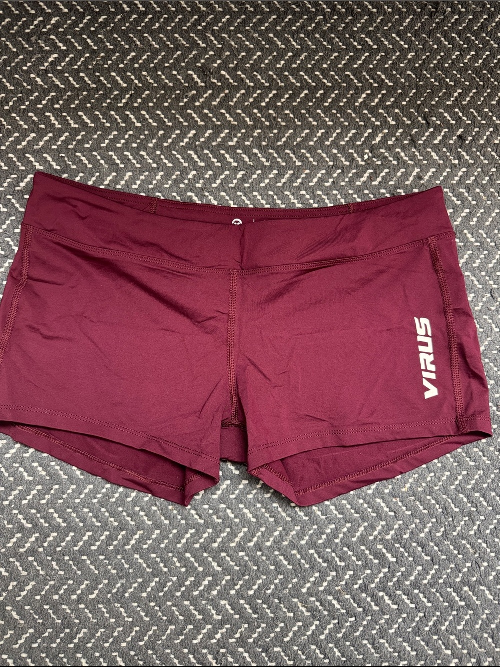 Virus Women's Burgundy Athletic Performance Shorts